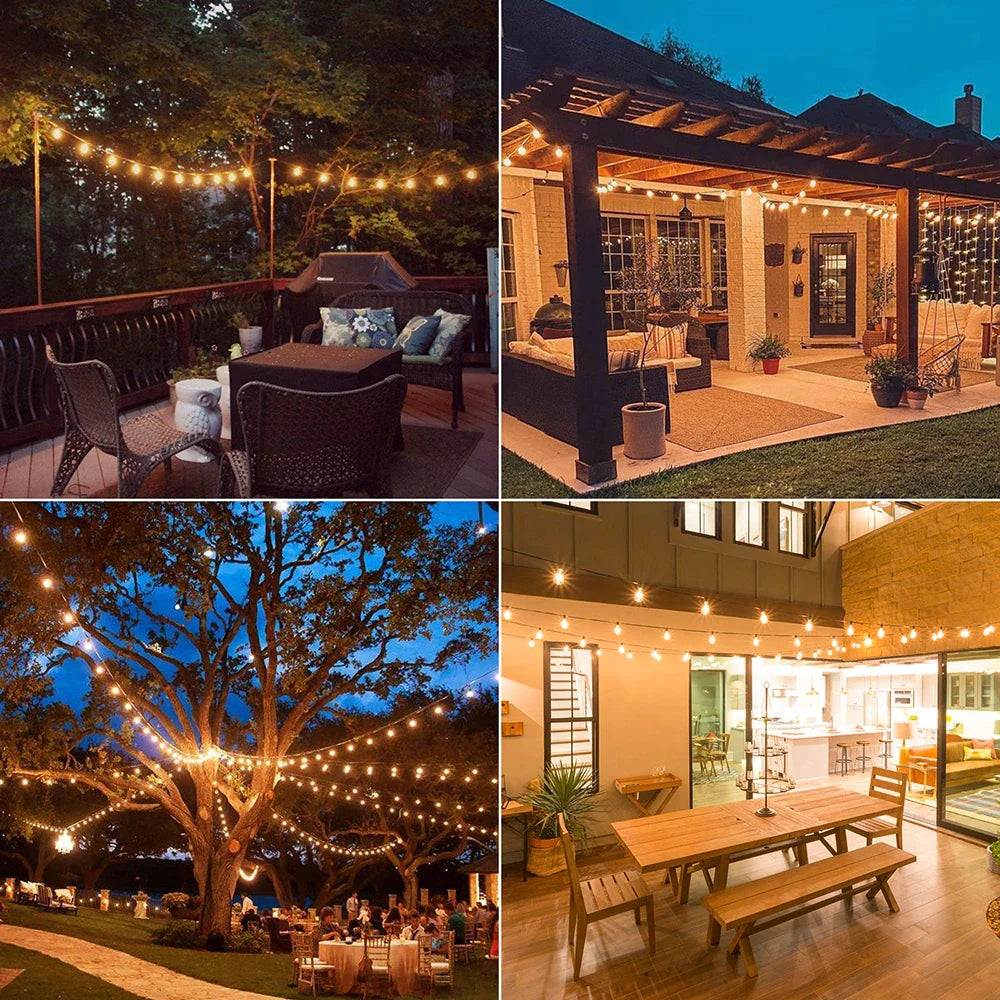 TwinkleTrail™ Outdoor String Lights - Waterproof Fairy Lights for Patio Parties 3