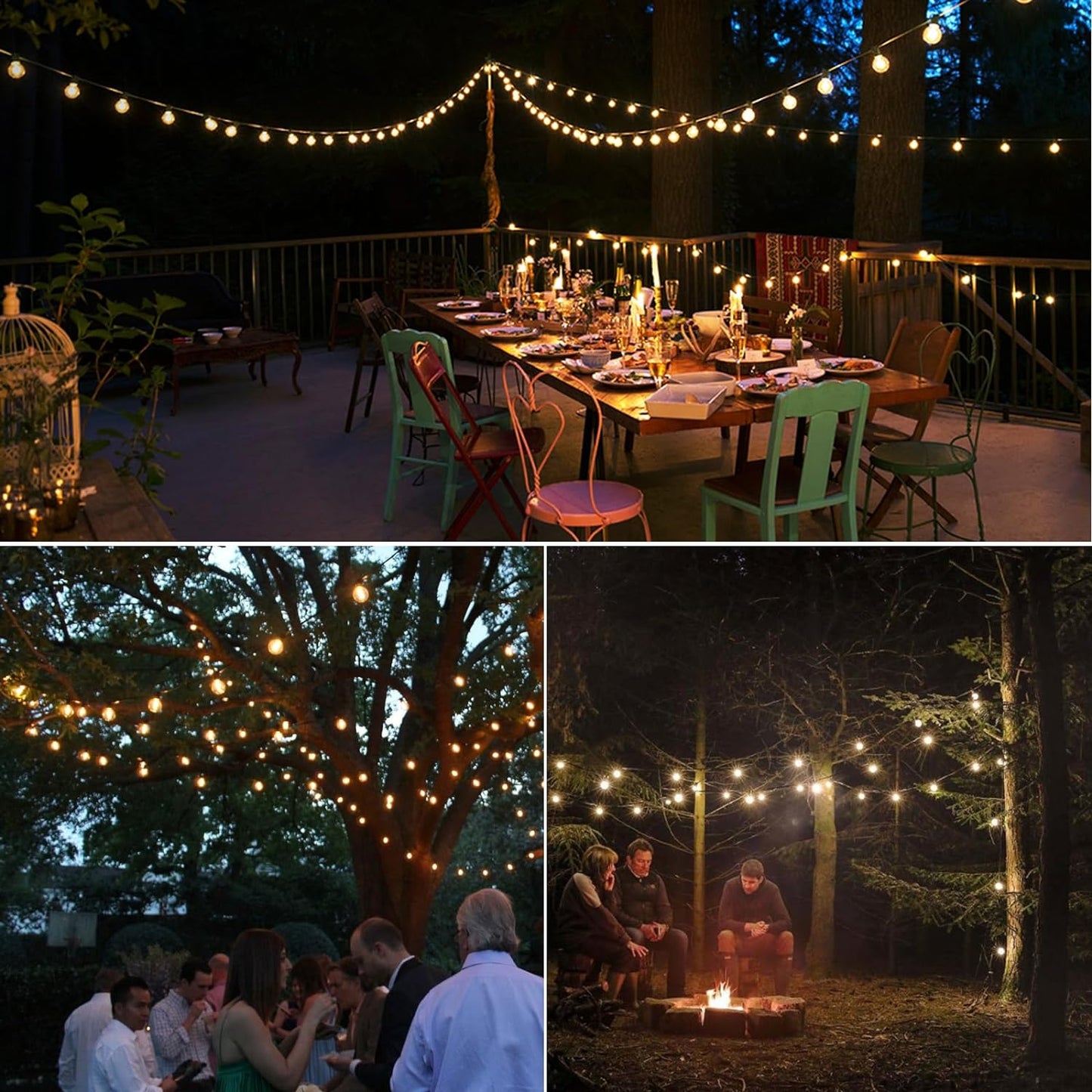 TwinkleTrail™ Outdoor String Lights - Waterproof Fairy Lights for Patio Parties 4