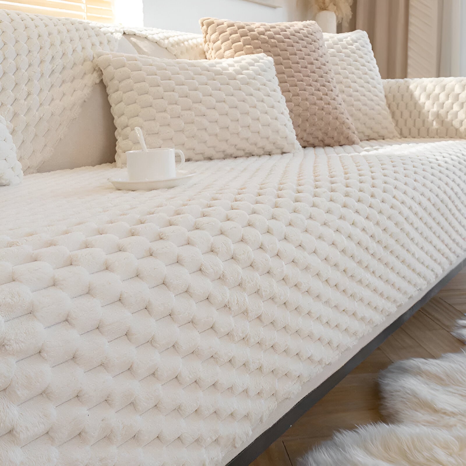WeaveFluff™ Non-Slip Sofa Cover - Stylish Couch Covers for Dogs and Families 0