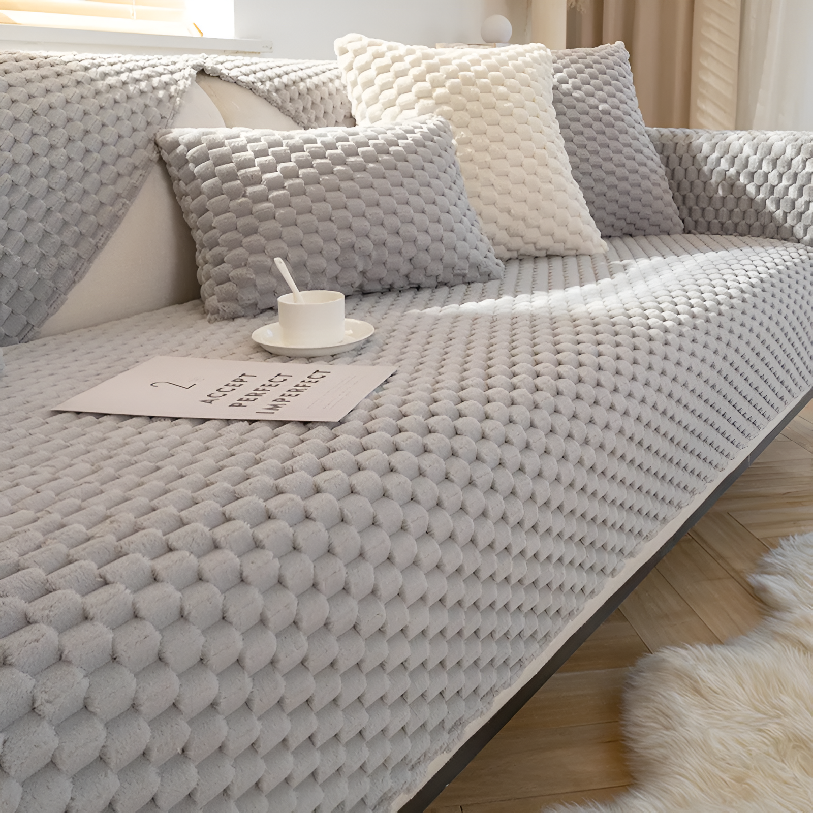 WeaveFluff™ Non-Slip Sofa Cover - Stylish Couch Covers for Dogs and Families 1