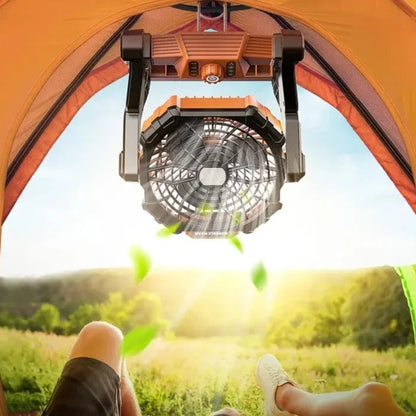 Vimora™ Solar Rechargeable LED Outdoor Camping Fan