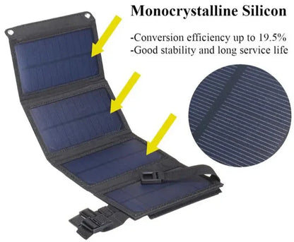 Vimora™ Waterproof Foldable Solar Phone Charger