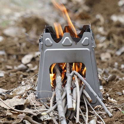 Vimora™ Stainless Steel Foldable Firewood Stove
