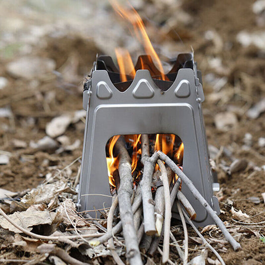 Vimora™ Stainless Steel Foldable Firewood Stove